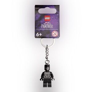Black Panther Lego Keychain NWT